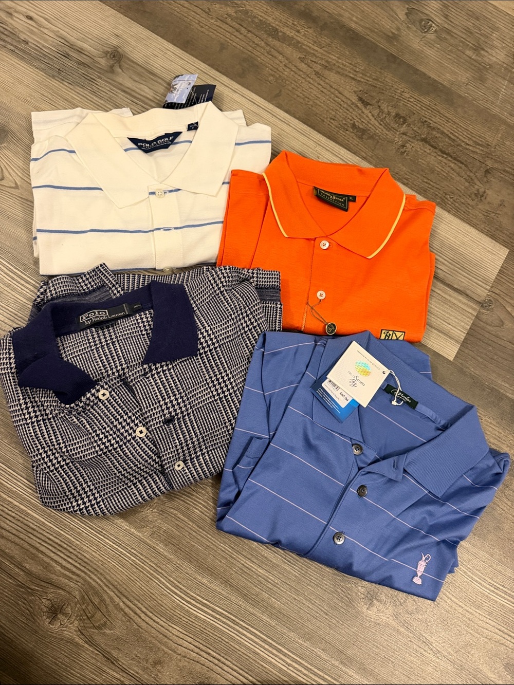 Ralph Lauren Polo Men's Short Sleeve Golf Shirts Lightweight - Bundle XL